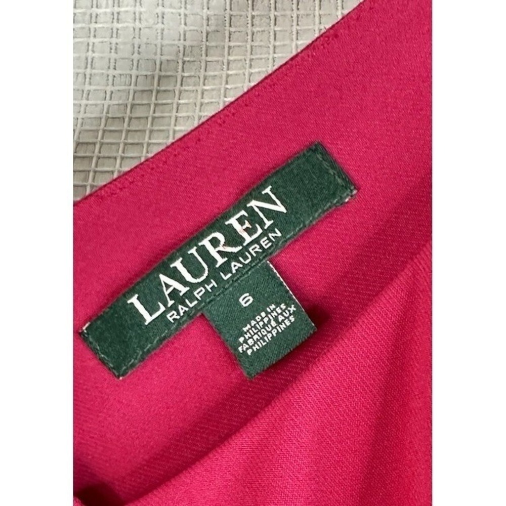 NWT Lauren Ralph Lauren LRL Womens Sleeveless Pink Dress Gown Size 6 - Picture 7 of 13